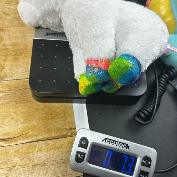 Ty Beanie Boos Medium Pixy White Rainbow Unicorn Stuffed Animal Plush 9" - Picture 9 of 9